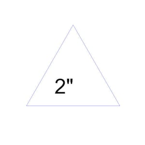 EPP. Equilateral triangle 2&quot;, printable PDF templates.