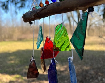 Colorful Glass Windchime