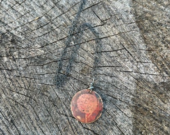 Etched Tree Necklace