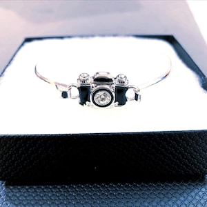 jewelry**Crystal Lens Photo Camera photographer Bracelet Earrings Pendant Necklace photography photographer camera gift Bangle 71YK2 GD