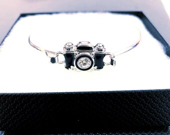 jewelry**Crystal Lens Photo Camera photographer Bracelet Earrings Pendant Necklace photography photographer camera gift Bangle 71YK2 GD