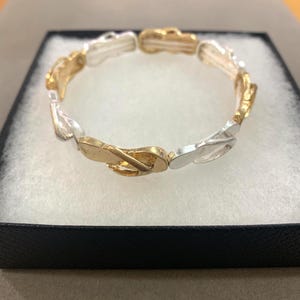 Flerfärgat flip-flop stretcharmband sterlingsilverpläterat handgjort strandsmycke surfsandal sand sommararmband 71SA8