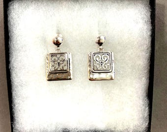 Pendientes de clip Brighton*Style, regalo para ella, hechos a mano, pendientes para el día a día, chapados en plata de ley 80o9 LW