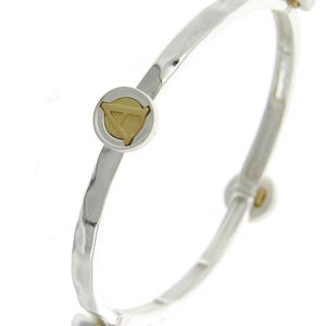 A bis J Alphabet Monogramm Metall Silber Gold Stretch Armband Brighton Monogramm Schmuck Handmade Sterling Silber Schmuck 73YK1