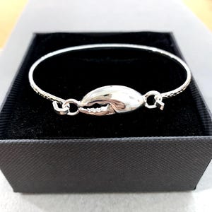 Claw***Crawfish Crayfish Crab Lobster Ocean Sea Jewelry For Women Coastal Sterling Silver Plated Resort Casting Bangle Bracelet 71YN7 BT