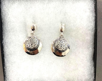Brighton Style Clip On Earrings, Gift for Her, Handmade, Everyday Earrings, Sterling Silver Plated 80o8