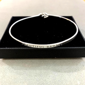 Bericht**PRACHTIGE BADASS messing stapelbare armbanden voor dames meisje dochter vrouw vakantie verjaardagscadeau sterling verzilverd 7H7o GD