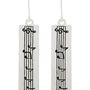 Music Note G clef Treble Clef Shape Earrings Music Note Jewelry Music Teacher Gift Band Teacher Gift Handmade Sterling Silver Plated 83SM0