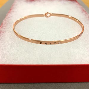 Pulsera con mensaje de fe, bañada en plata de ley, inspiradora, 70SA0 LW