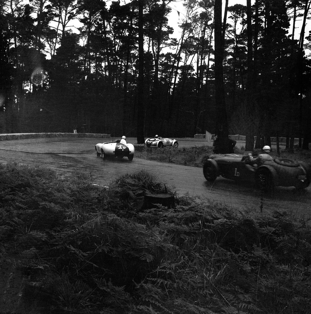Phil Hill and Bill Pollack 1950s in the Woods of Pebble Beach, Enjoy a ...