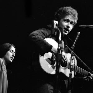 Bob Dylan with Joan Baez Vintage 60&#39;s Photographs at Folk Concert in Monterey