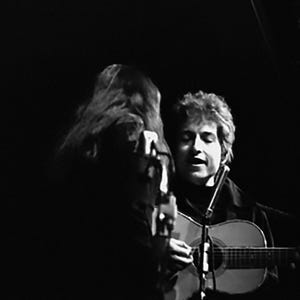 Bob Dylan and Joan Baez together at Monterey, Vintage 60&#39;s Photographs at Folk Concert in Monterey