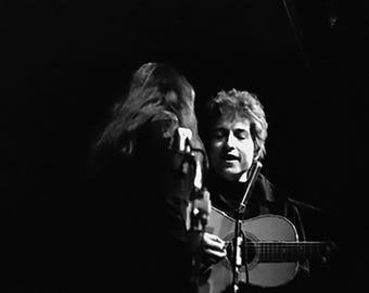 Bob Dylan and Joan Baez Together, Vintage 60's Photographs at Folk
