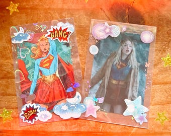 Supergirl / Superman - Photocards (Holographic + Decorated!)
