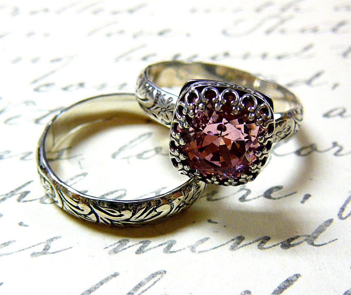 Rose and Star Ring Duo