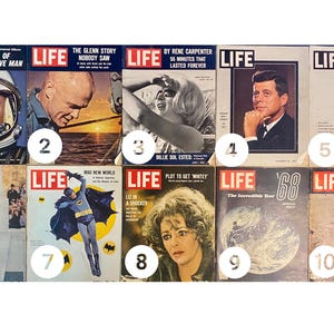 LIFE Magazine Editions 1960&#39;s - 1980&#39;s Pop Culture Vintage Retro Old Magazines Print Paper Copies Originals