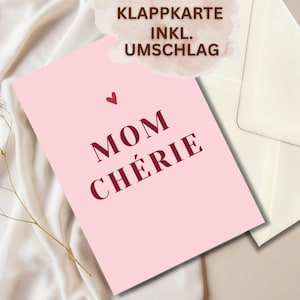 Grußkarte für Mama | Karte zum Muttertag | Liebe Worte für Mama Glückwunschkarte Mutter Geschenk Klappkarte inkl. Umschlag oder Download