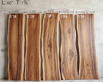 Acacia Wood Slabs, Live Edge Boards, DIY Woodworking Supplies, Live Edge Floating Shelves