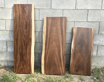 Acacia Wood Live Edge Slab – 2" Thick Natural Hardwood for DIY Furniture