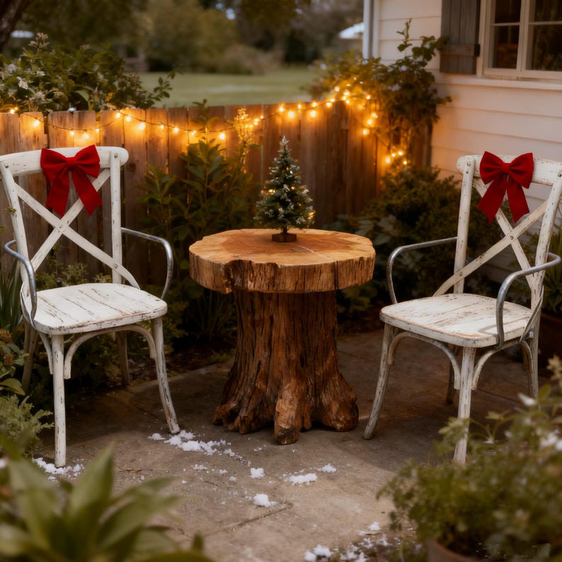 Handcrafted Teak Root Side Table: Rustic Live Edge Accent Table, Holiday Decor Gifts image 16