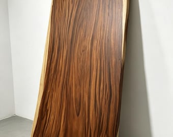 Solid Acacia Wood Live Edge Table Top, Natural Rustic Farmhouse Dining Countertop