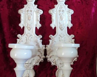 country inspired candle holders - rustic candle sconce - romantic wall candle holders - home decor - bedroom decor - candle holders - porch