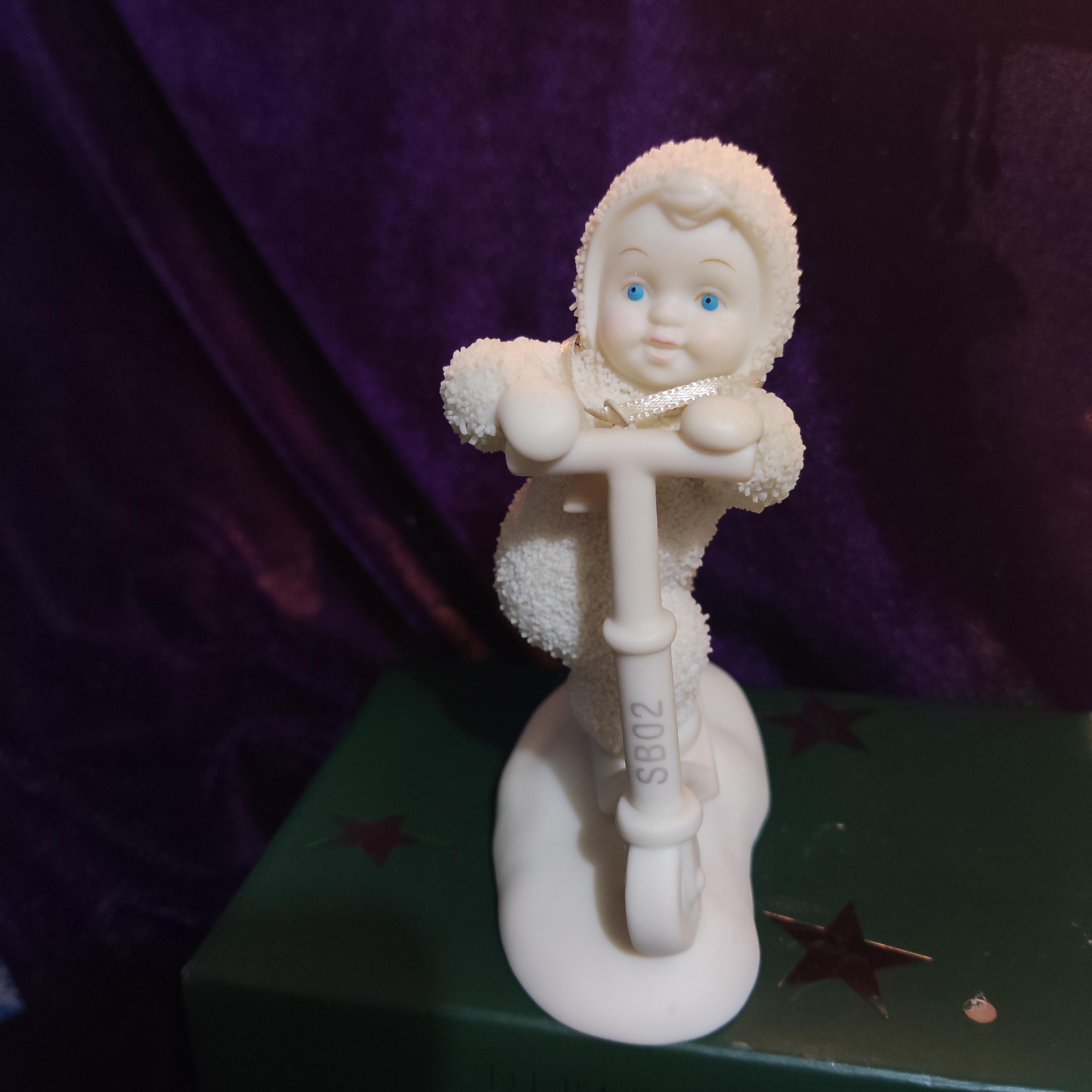 Dept 56 Snowbabies - Scooter Baby - Home Decor - Porcelain