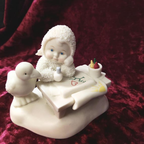 Dept 56 Snowbabies Figurine – Colour Outside the Lines - Nursery