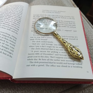 magnifying glass - handheld magnifying glass - pocket magnifying glass - vintage style magnifying glass - mini magnifying glass - gift