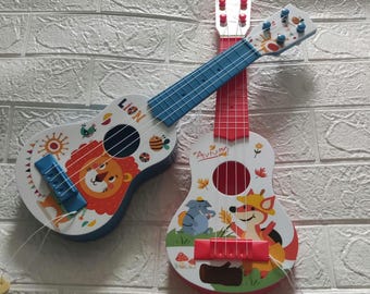 Child&#39;s toy guitar - rock star music - Easter present - toy musical instrument - melody maker - gift ideas - birthday present - fun learnin