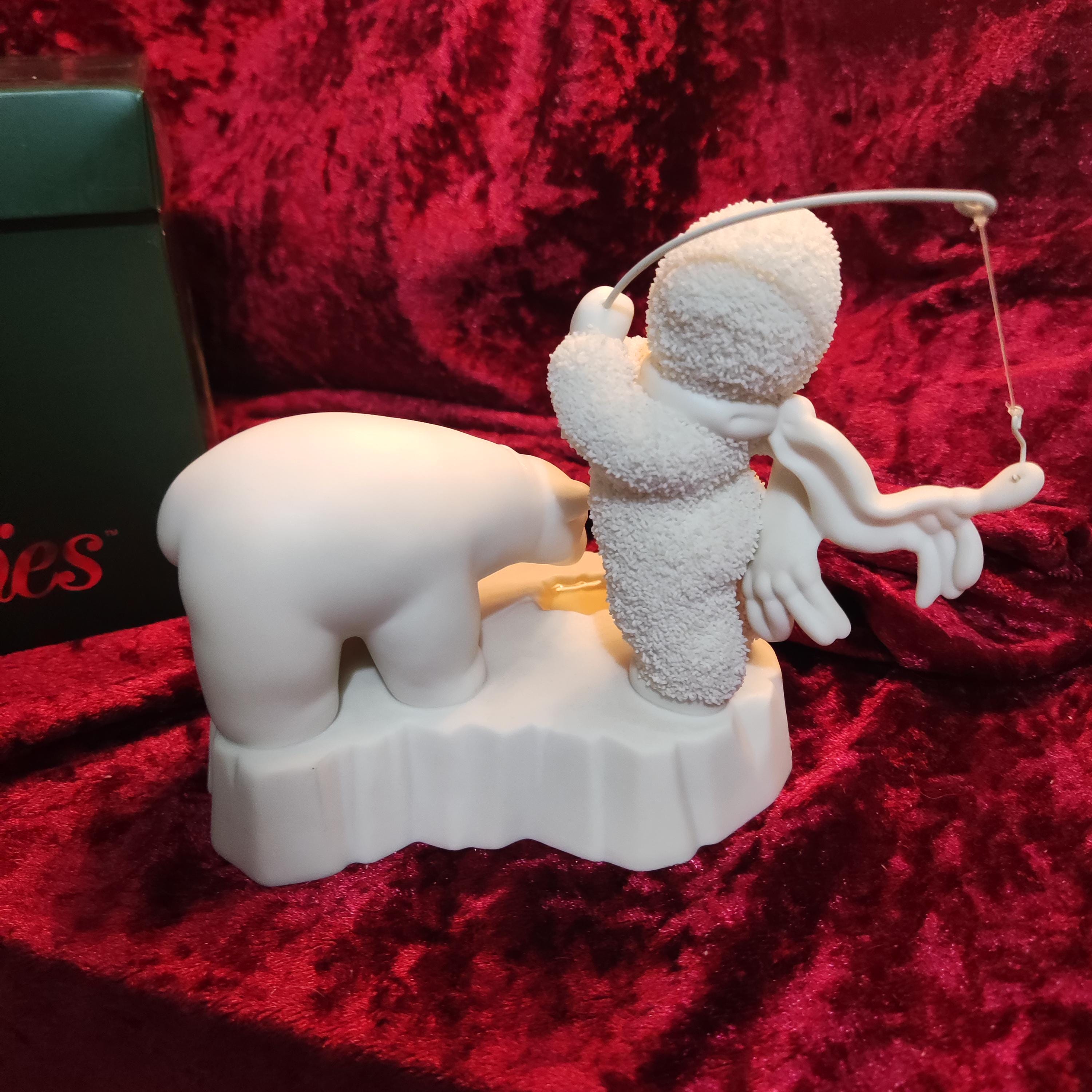Dept 56 Snowbabies - Hooked on Fishing - Porcelain Figurine - Home 