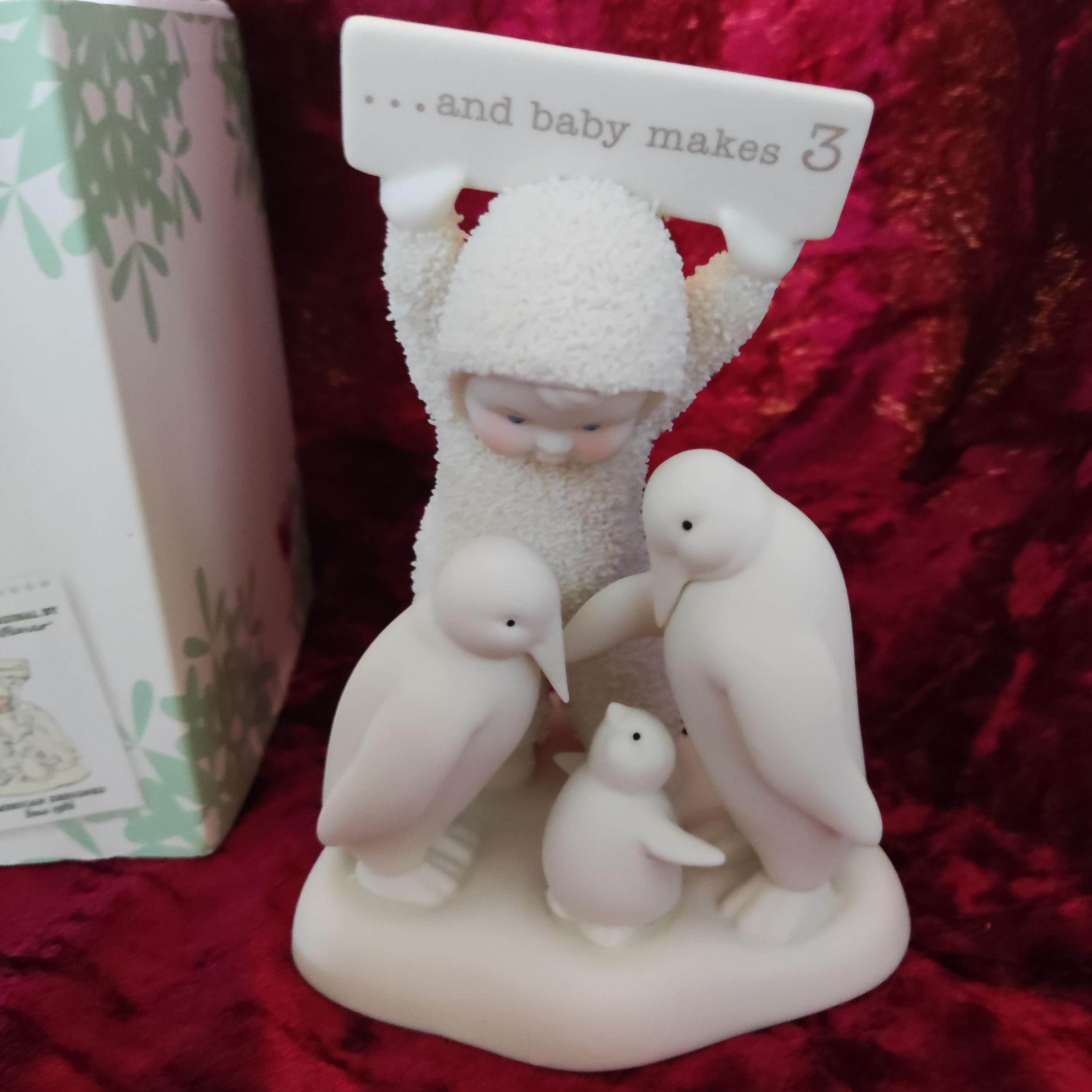 Dept 56 Snowbabies - and Baby Makes 3 - Home Decor - Porcelain