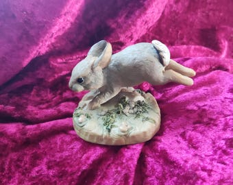 英国 Teviotdale 兎 ウサギ 置物 Vintage Rabbit Figurine - Teviotdale Scotland - Leaping Rabbit