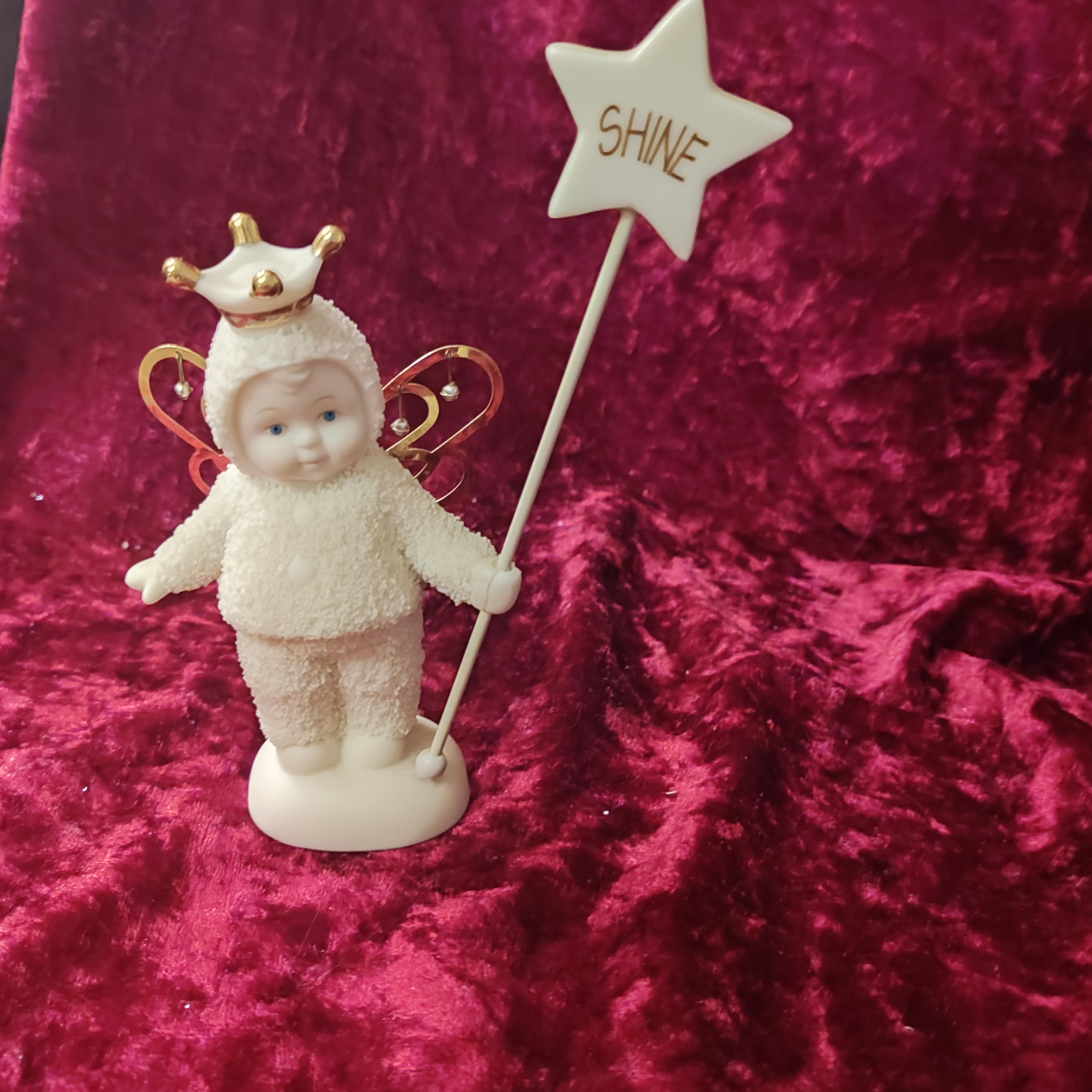 Dept 56 Snowbabies Figurine - Shine, Gold Wings, Star Wand - Etsy