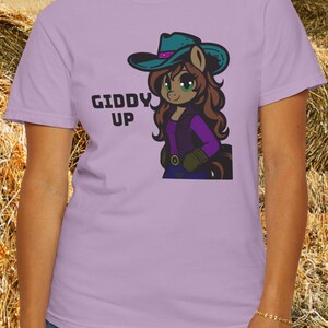 Horse T-Shirt | Cute Cowgirl | Western Hoodie | Cartoon Horse Graphic Tee | Country Rodeo Sweatshirt | Cowgirl Outfit | Fun Horse Lover Tee