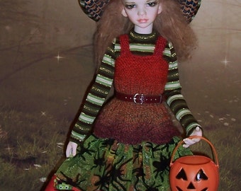 One of a kind MSD BJD Halloween Witches fashion set