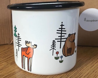 12 oz Alaska Animals Enamel Mug