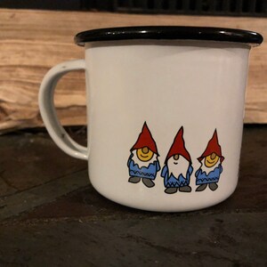 12oz Gnome enamel mug image 3