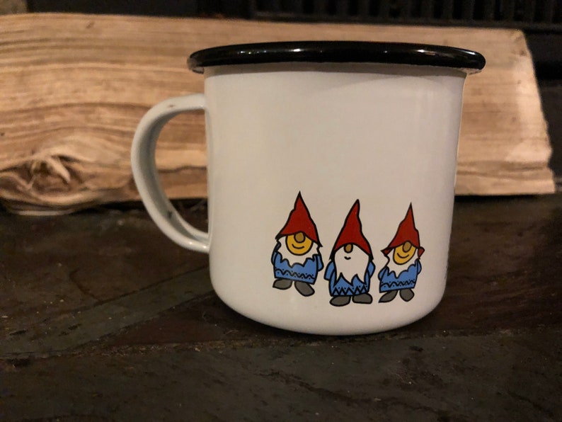 12oz Gnome enamel mug image 3
