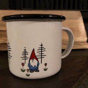 12oz Gnome enamel mug image 5