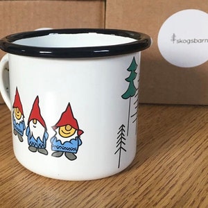 12oz Gnome enamel mug image 1