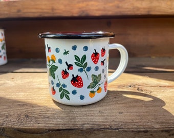 5oz Wild Berries Enamel Mug