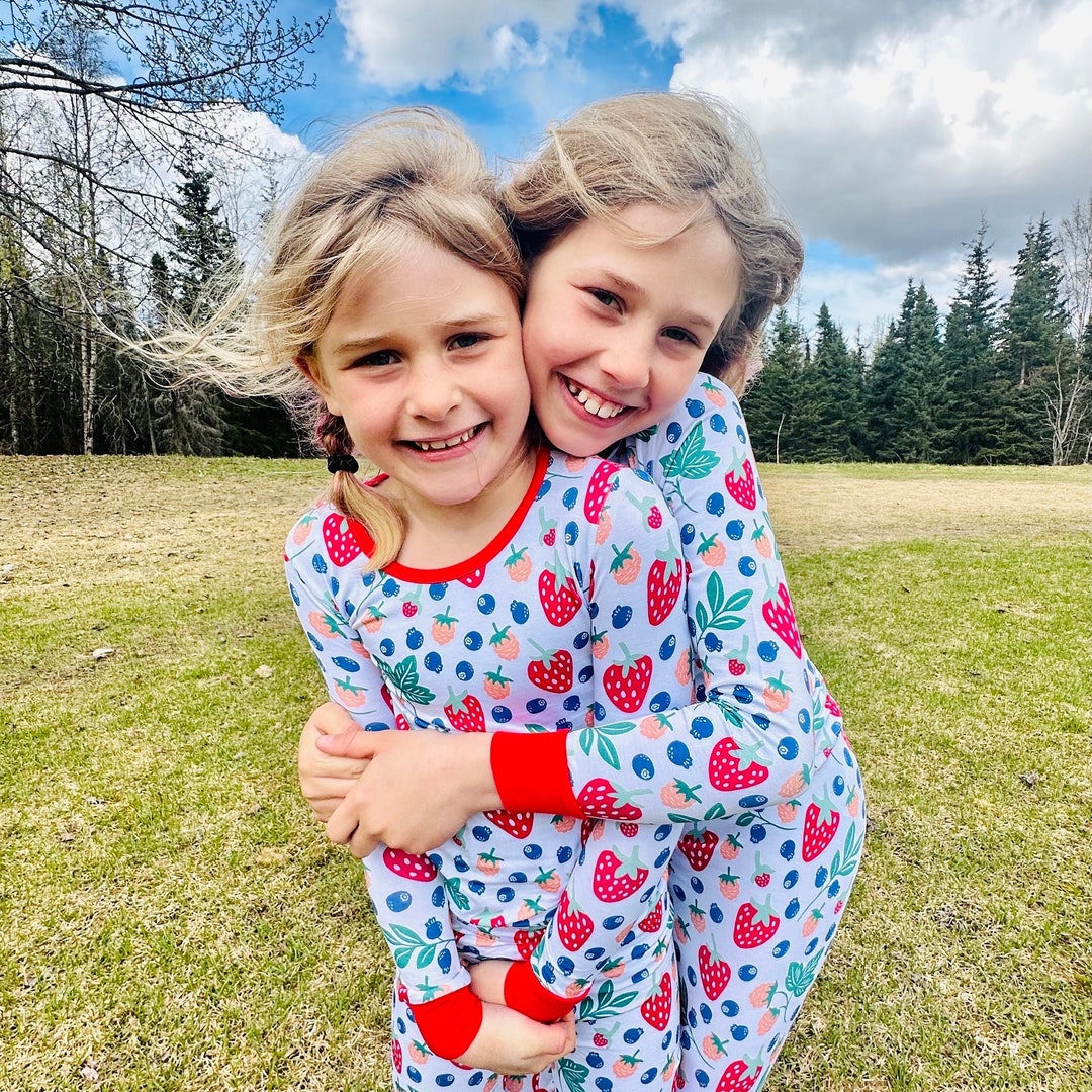 Berry Children's Pajamas- Super Soft Bamboo/viscose/spandex Blend - Etsy