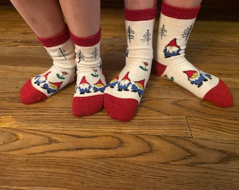 Gnome Merino Blend Kids Socks 6-10 years old