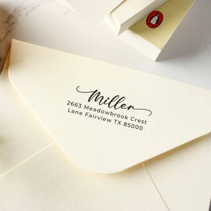 Timbro per matrimonio personalizzato, timbro autoinchiostrante, timbro in legno, timbro con nome, timbro personalizzato, timbro di ringraziamento, timbro con indirizzo di ritorno, timbro