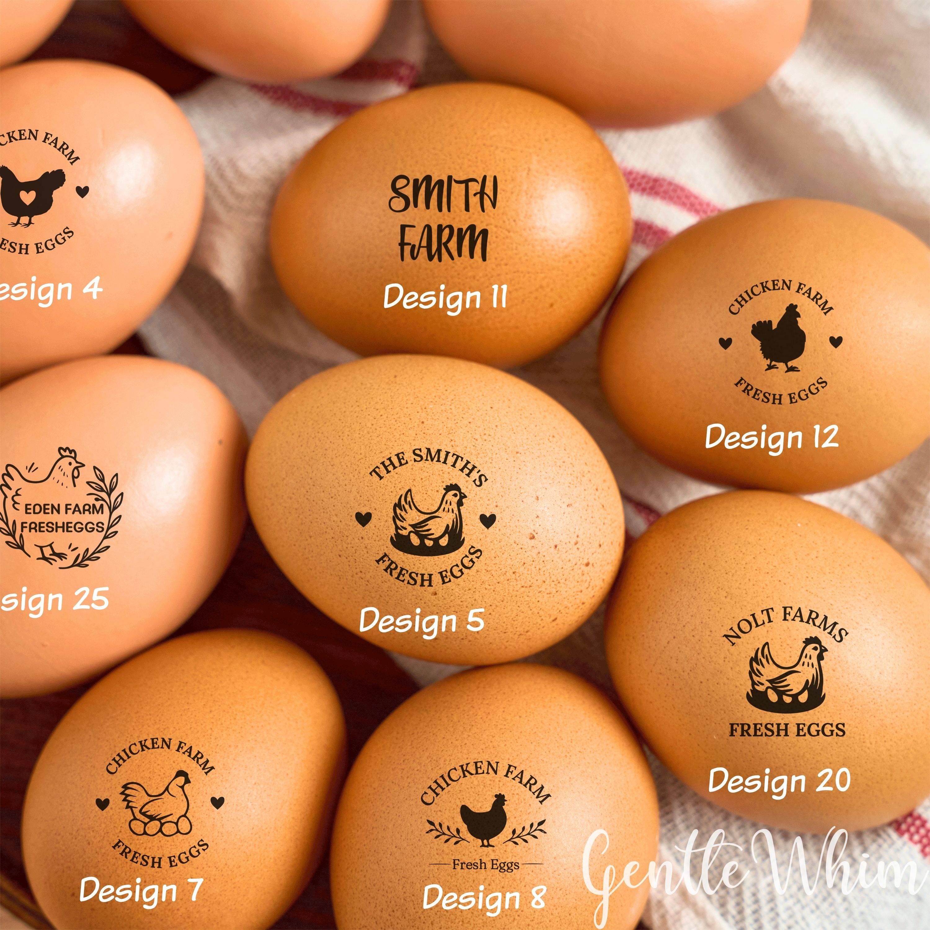 Custom Egg Stamp, Personalised Eggs Stamp, Chicken Coop Gifts for ...