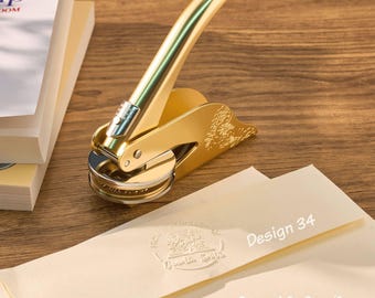 Custom Book Embosser Stamp, Personalized Book Stamp, Name Stamp, From the Library Of Stamp, Napkin Embosser Stempel, Book Lover Gift