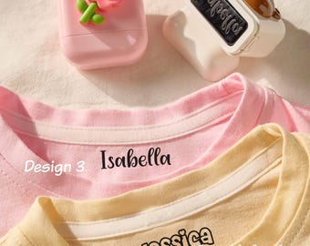 Benutzerdefinierte Kinder Namen Stempel, personalisierte Kleidung Stempel, Stoff Stempel für Kita, Etiketten Stempel, Namen Stempel für Kleidung, Kinder Tshirt Stempel