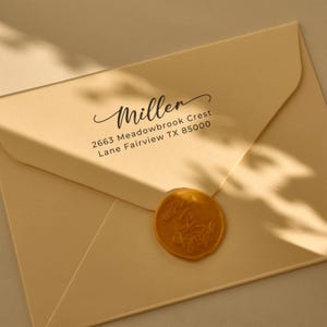 Timbro per matrimonio personalizzato, timbro autoinchiostrante, timbro in legno, timbro con nome, timbro personalizzato, timbro di ringraziamento, timbro con indirizzo di ritorno, timbro