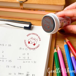 Tampon d'enseignant personnalisé, Tampon de récompense d'étudiant personnalisé, Tampon de commentaires d'enseignant, Tampon de meilleures critiques, Tampon de personnalisation de modèle, Cadeau pour enseignant